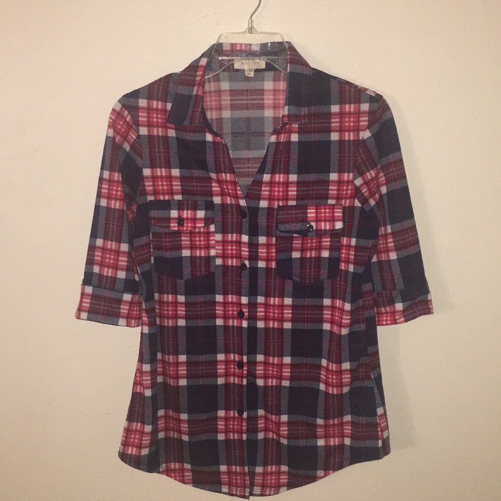 Paper + Tee Plaid Button Down Shirt